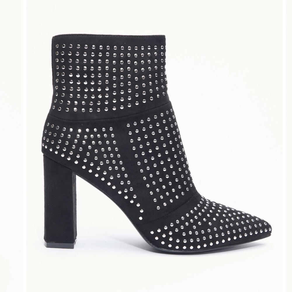 Black Studded Booties